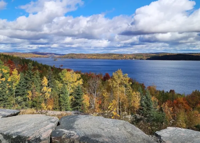 Lookout at Kamaniskeg Lake in Hastings Highlands, Ontario